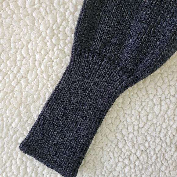 Side Effects Vintage Heavily Sequined Angora Fur Accented Black Sweater Size L - Picture 8 of 14